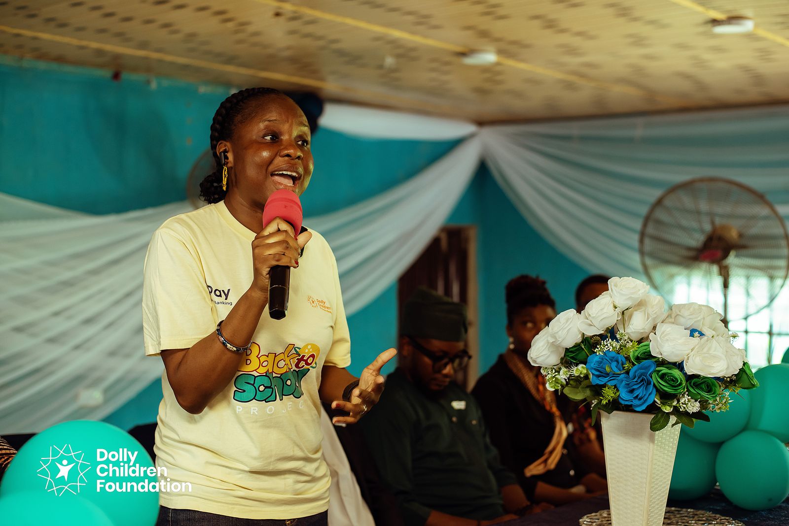 Adedolapo Osuntuyi speaking at Ebenezer Grammar School, Abeokuta